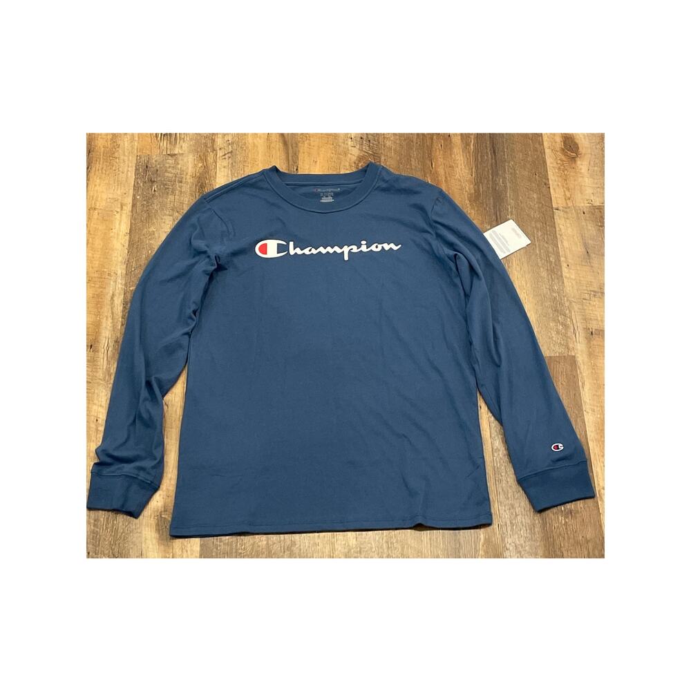 NWT Champion Blue long sleeve  Youth XL